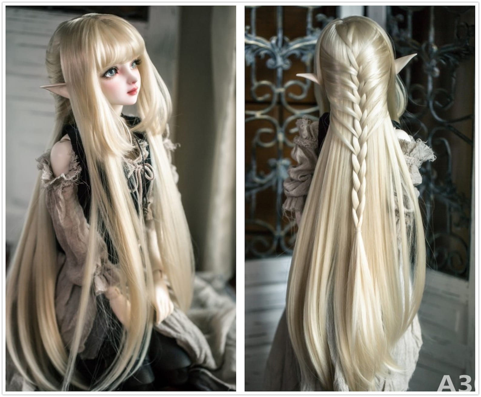 1. "BJD Doll with Long Blonde Hair" - wide 7