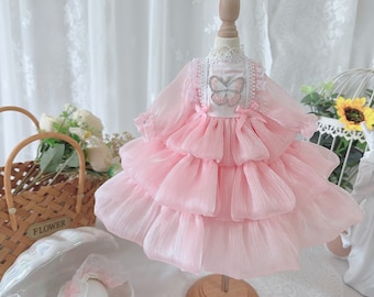 Pink Cake Doll Dress: BJD Fashion Outfit for Blythe/Yosd/Smart Doll