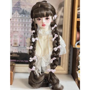 BJD New Style Braided Wig for 1/3 1/4 BJD Dolls | Fits Head  7-8&quot; 8-9&quot; 9-10&quot; | Long Doll Wig for SD Msd Yosd Doll Hair | Bjd Doll Wig