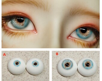 Doll Resin Eyes Bjd Safety Eyes for Dolls Accesories, 12mm 14mm 16mm 18mm Ball Jointed Doll Eyes for 1/3 1/4 1/6 BJD Reborn & BJD Dolls