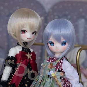 Cute Short Doll Wig Bjd Hair 1/3 1/4 1/6 1/8 BJD Wig 6-7&#39;&#39;,7-8&#39;&#39;,8-9&#39;&#39;,9-10&#39;&#39; Short Wig Doll Hair for Yosd SD Msd Uncle Dolls Accessories