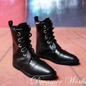 1/3 1/4 BJD Lace Up Shoes Doll Pointed Toe Boots Sd Msd Leather Shoes Ankle Boots Bjd Shoes Fashion Doll Boots Dolls Accessories