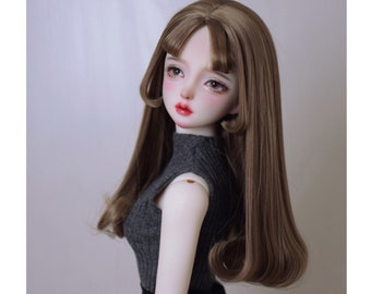 17 Colors 1/3 1/4 1/6 1/8 Blythe BJD Hair Wig Heat Resistant Elegant Doll Short Curly Wig for 6-7" 7-8" 8-9“ 9-10” Mdd/SD/MSD/Smart Doll