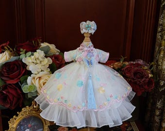 Butterfly  Lolita Dress Custom Size Doll Clothes for 1/3  1/4  1/6  Blythe Cotton Doll