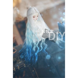 1/3 1/4 1/6 BJD Wig Deep Sea love Sty Fashion Doll Wig Long Big Wavy Curly Hair for Girl Boy Dolls Accessorie 6-7&quot; 7-8&quot; 8-9&quot; 9-10&quot; Long Wig