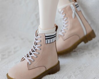 Botas de cuero para muñecas BJD, zapatos de moda, escala 1/3 y 1/4