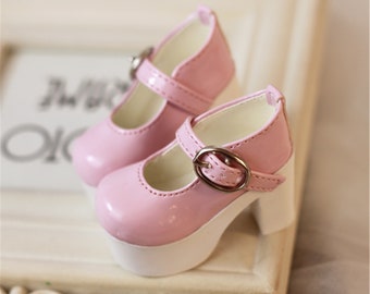 Chaussures à talons hauts pour poupée BJD : chaussures en cuir 1/4 MSD, 1/3 SD - France