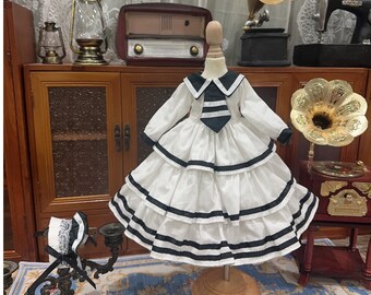 BJD Sailor Dress: Fashion Doll Clothes for Blythe/Yosd/Msd/Smart Doll