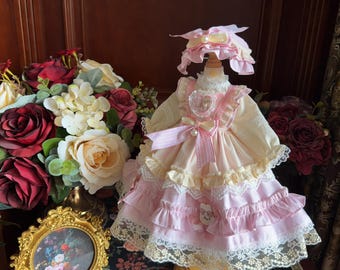 Custom Lolita BJD Princess Dress, Doll Gown for 1/3 1/4 1/6 Blythe Cotton Doll