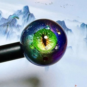 Metallic Resin BJD Doll Eyes: Custom Iris, Safety Toy Eyes (8mm-24mm)