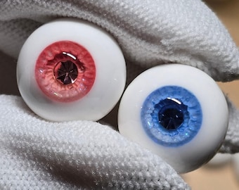 BJD Diamond Resin Eyes: Craft Doll Eyes for Reborn Dolls (8mm-24mm)