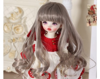 BJD Doll Wig Bjd Hair 1/3 1/4 1/6 princess long curly hair, bjd wavy wig, bjd long wig, bjd curly wig 6-7" 7-8" 8-9"