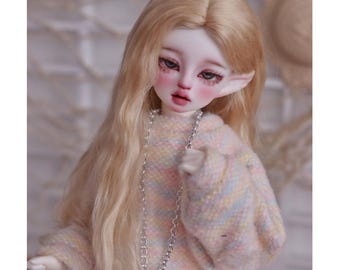 1/3 1/4 BJD Mohair Wig - Handmade Soft Doll Hair