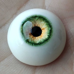 Realistic Resin BJD Doll Eyes: Small Iris, Safety Toy Eyes (10mm-20mm)
