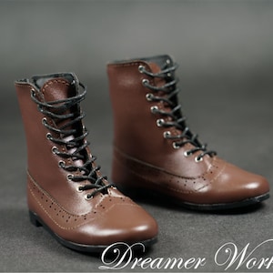 Lace-up PU Leather BJD Doll Boots: 1/3, 1/4, 1/6 Scale