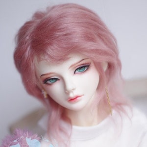 Mohair Doll Wig 1/6 1/4 1/3 Bjd Wig Doll Short Curly Wavy Wig Doll Wig DD Mdd Wig Curly Doll Wig  8-9" 7-8" 6-7"  BJD Wig for SD/Msd / Yosd