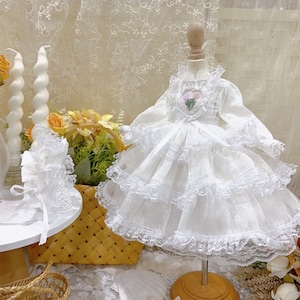 1/3 1/4 1/6 Blyth BJD Clothes for Minifee/Msd/Mdd/SD/DD/Iplehouse/Smart Doll Accesories Bjd Outfit Doll Clothing White Lace Cake Dress