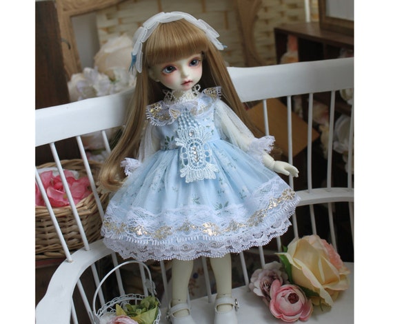 Details about   1:6 BJD Dolls Wedding Dress Handmade Classical for Blythe for SD Ages 3+