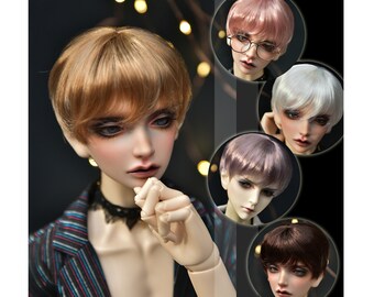 Bjd 1/3 1/4 1/6 BJD Doll Wigs for Dolls Accessories,Fashion SD BJD Wig for Boy Doll Toys,Short Boy Wig Hair for Dolls