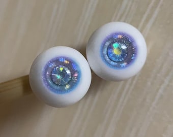 Resin BJD Doll Eyes with Crystal: Handmade Craft Eyes (8-24mm)