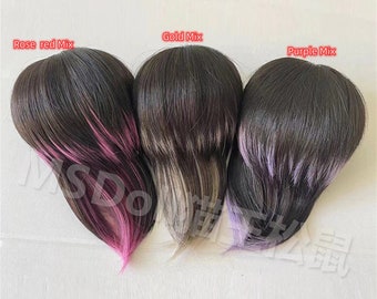 Bjd Custom Wig 9-10" 8-9" 7-8" 6-7" 5-6" 1/3 1/4 1/6 BJD Wig Fashion Doll Wig for Yosd SD Msd Uncle Dolls Accessories,Short Wig Doll Hair