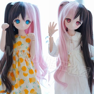 8-9&quot; 7-8&quot; 6-7&quot; BJD Wig Long  Curly Hair Wavy Wigs  Long Doll Wig Doll Hair For 1/3 1/4 1/6 Bjd MSD SD Doll