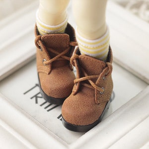 1/6 BJD Small boots new leather boots Doll Boots 4.4cm for 1/6 Yosd Doll Accessories,Fashion Doll Shoes Sport Shoes for Dolls Boots