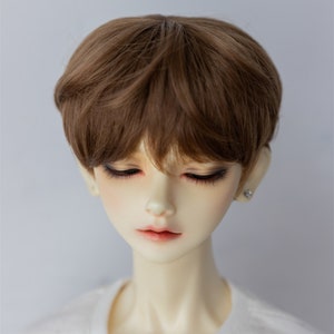 Sd Bjd Wig Short Wig 1/3 1/4 1/6 Short Doll Wig BJD Wig 8-9&#39;&#39; 7-8&quot; 6-7&quot; for Boy Doll Acacessories Doll Hair for SD/DD/Smart Doll