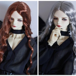 9-10" 8-9" 7-8" 6-7" Bjd Long Doll Wig Curly Wig 1/3 1/4 1/6 BJD Hair for Smart Doll/SD/DD/Mdd/Msd/Minifee/Yosd Doll Accessoriesessories