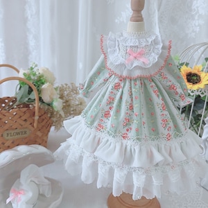 1/3 1/4 1/6 Bjd Doll Clothes Doll Outfits with Hairband Bjd Lolita Dress for Minifee/Msd/Smart Doll/SDGR/SD13/SD16 Girl Doll Dress