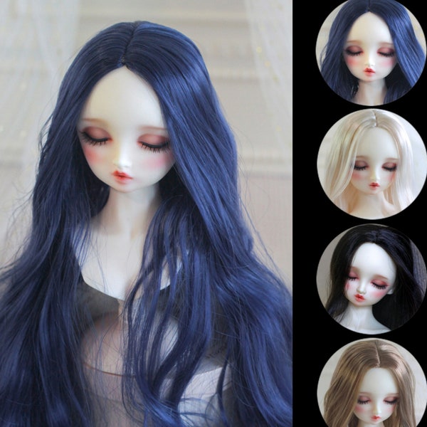 6-7" 7-8" 8-9" 9-10" BJD doll wavy wig 1/6 1/3 1/4 BJD MSD Wig for Dolls,Fashion Long Doll Wig Curly Doll Hair for Doll Accessories