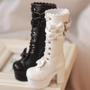 1/4 BJD High Heel boots 1/3 Leather Bjd Boots Doll Shoes SD Boots Bjd MDD Shoes Fashion Bjd Boots Leather Shoes for Dolls