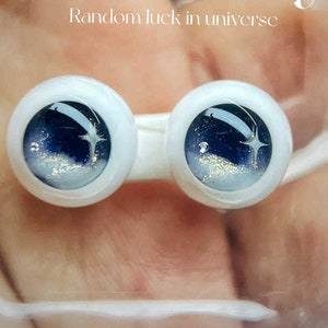 Custom BJD Doll Eyes: Blue Resin Star Eyes, 10-18mm