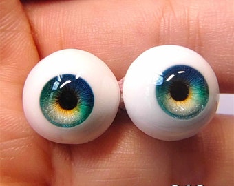 Handmade Realistic Resin Doll Eyes: BJD Toy Eyes (8mm-24mm)