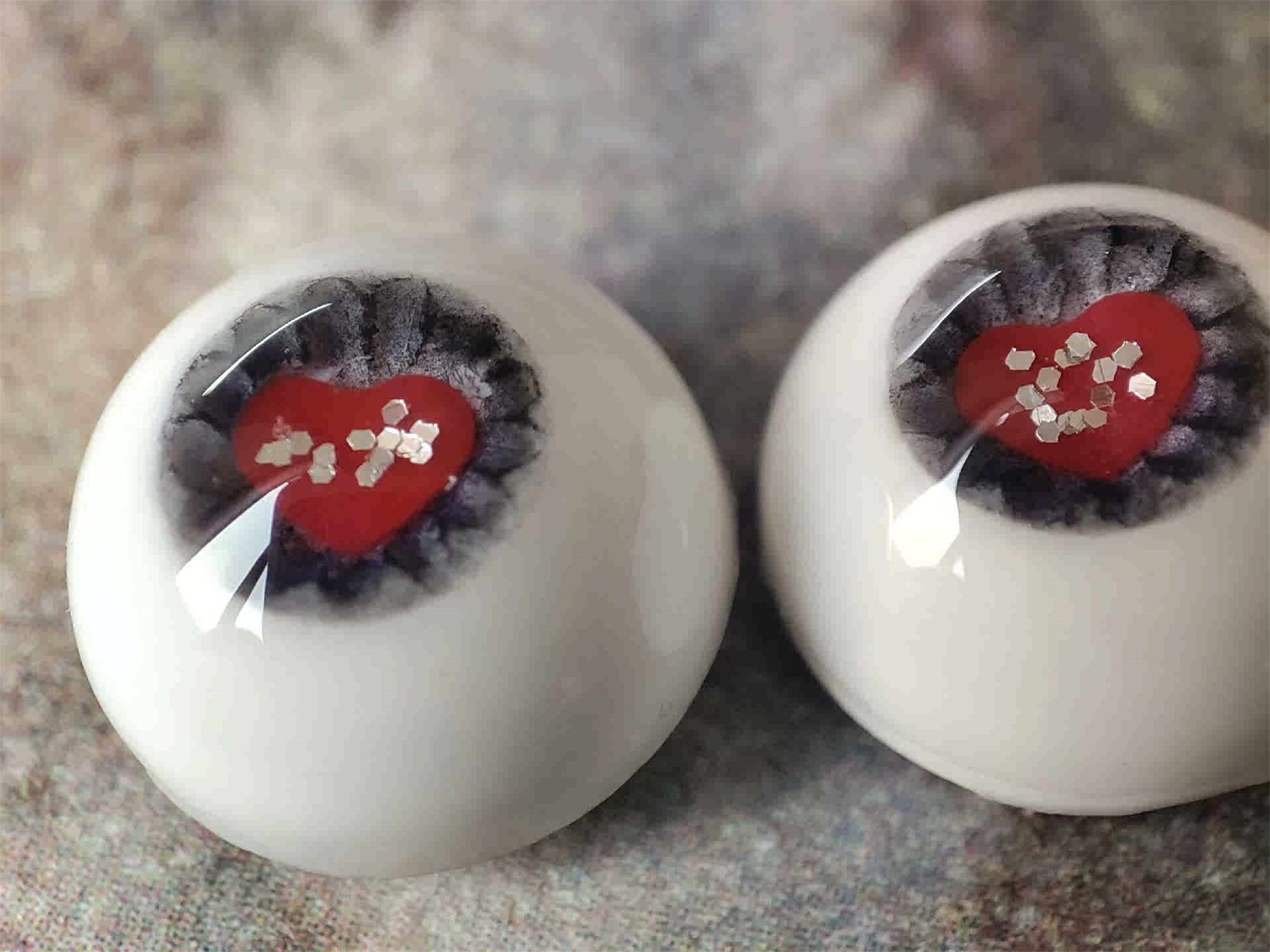 レジン製BJDドールアイ：ハート型セーフティアイ（8～22mm） - Etsy 日本
