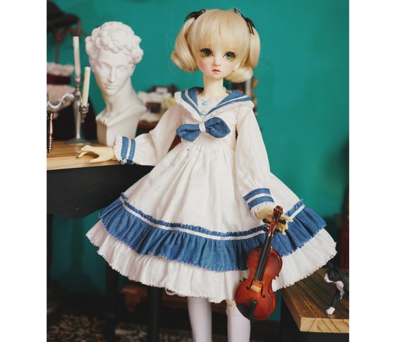 Details about   1/6 1/4 1/3 Uncle BJD Outfit Doll Clothes Navy Uniform Skirt/Pants Style 8 Pcs 