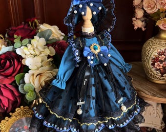 Custom Size Vintage Lolita Outfit for BJD, Blythe & Cotton Doll | Fits 1/3,1/4,1/6