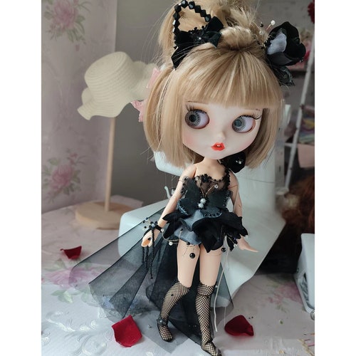 Custom Make Bjd Rose Crystal Flower Dress SD Doll Cosplay Dress Full Set Bjd Dress For Blythe 1/12 1/8 1/6 1/4 shops 1/3 OB11 OB22 OB24 Doll Skirt
