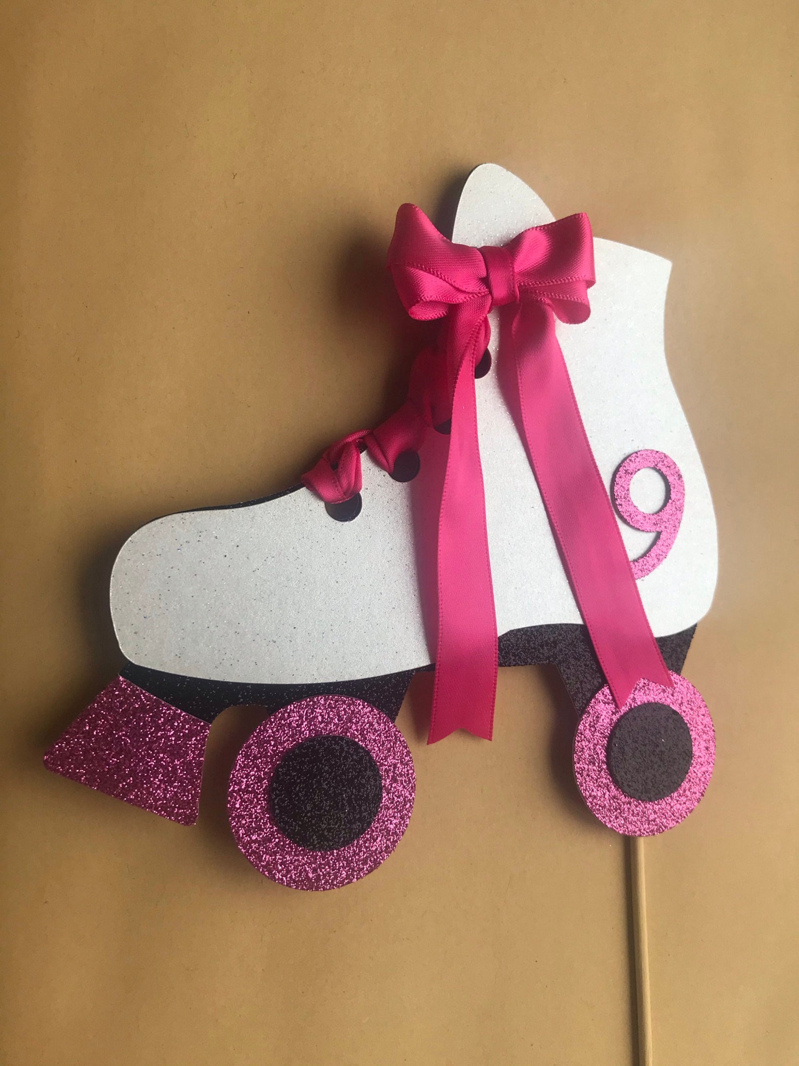 Roller Skate Cake Topper Personalised Roller Skates Cake Etsy