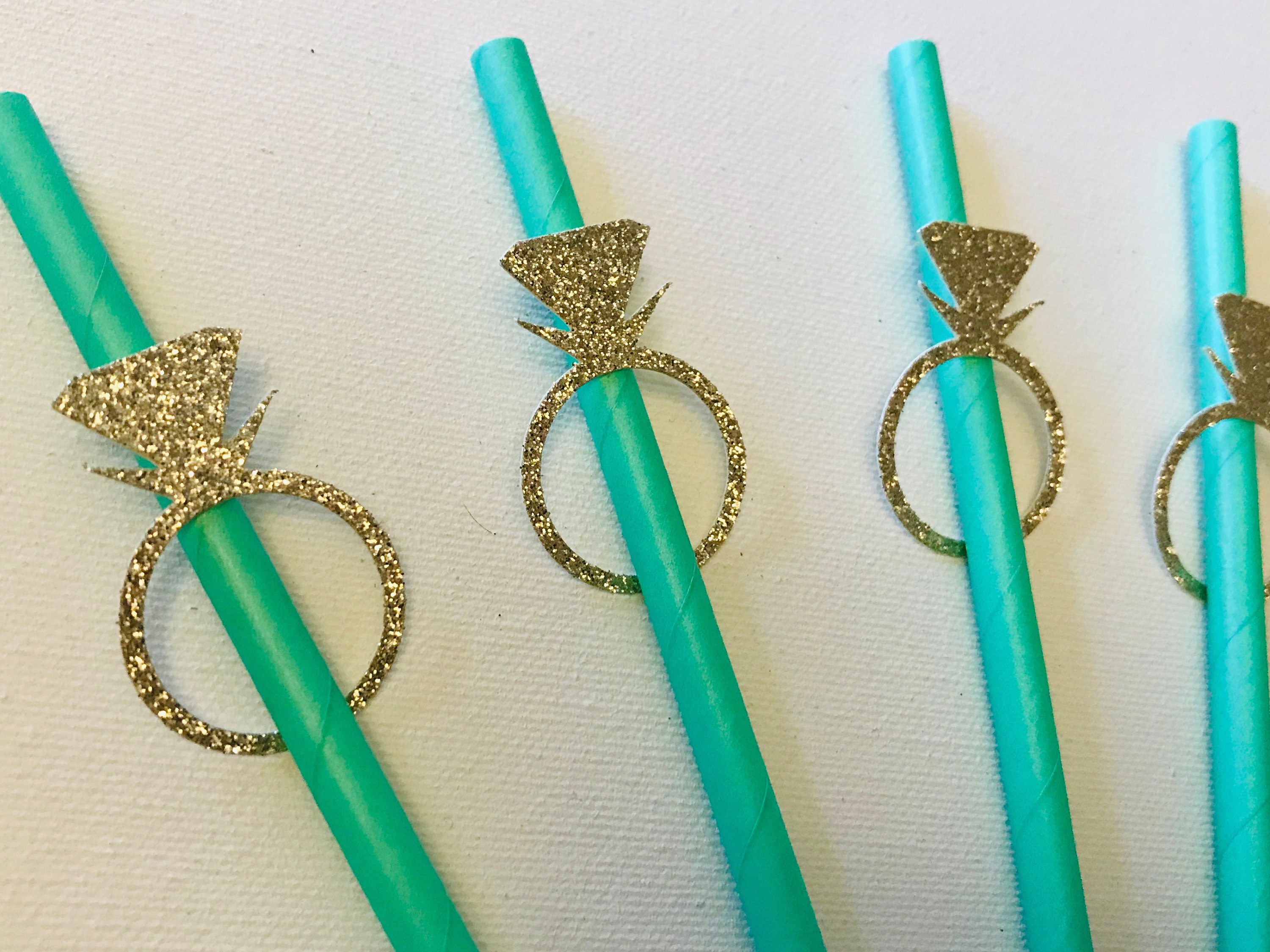 Engagement Straws Engagement Ring Straws Diamond Ring Etsy