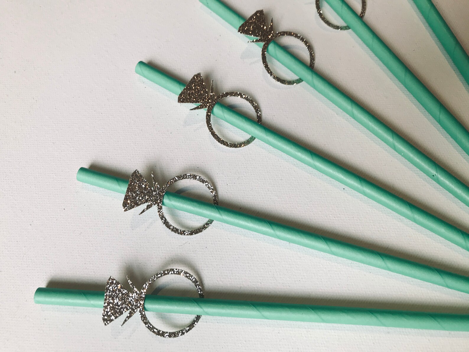 Engagement Straws Engagement Ring Straws Diamond Ring Etsy