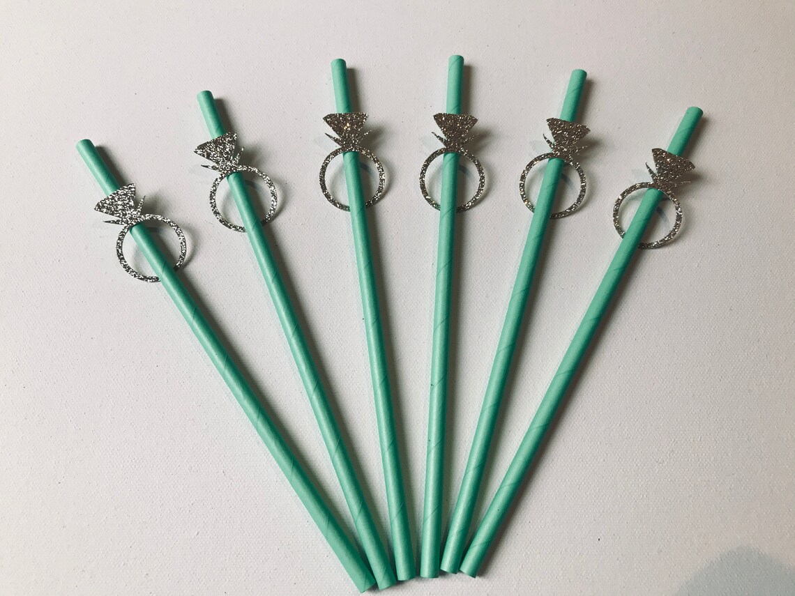 Engagement Straws Engagement Ring Straws Diamond Ring Etsy