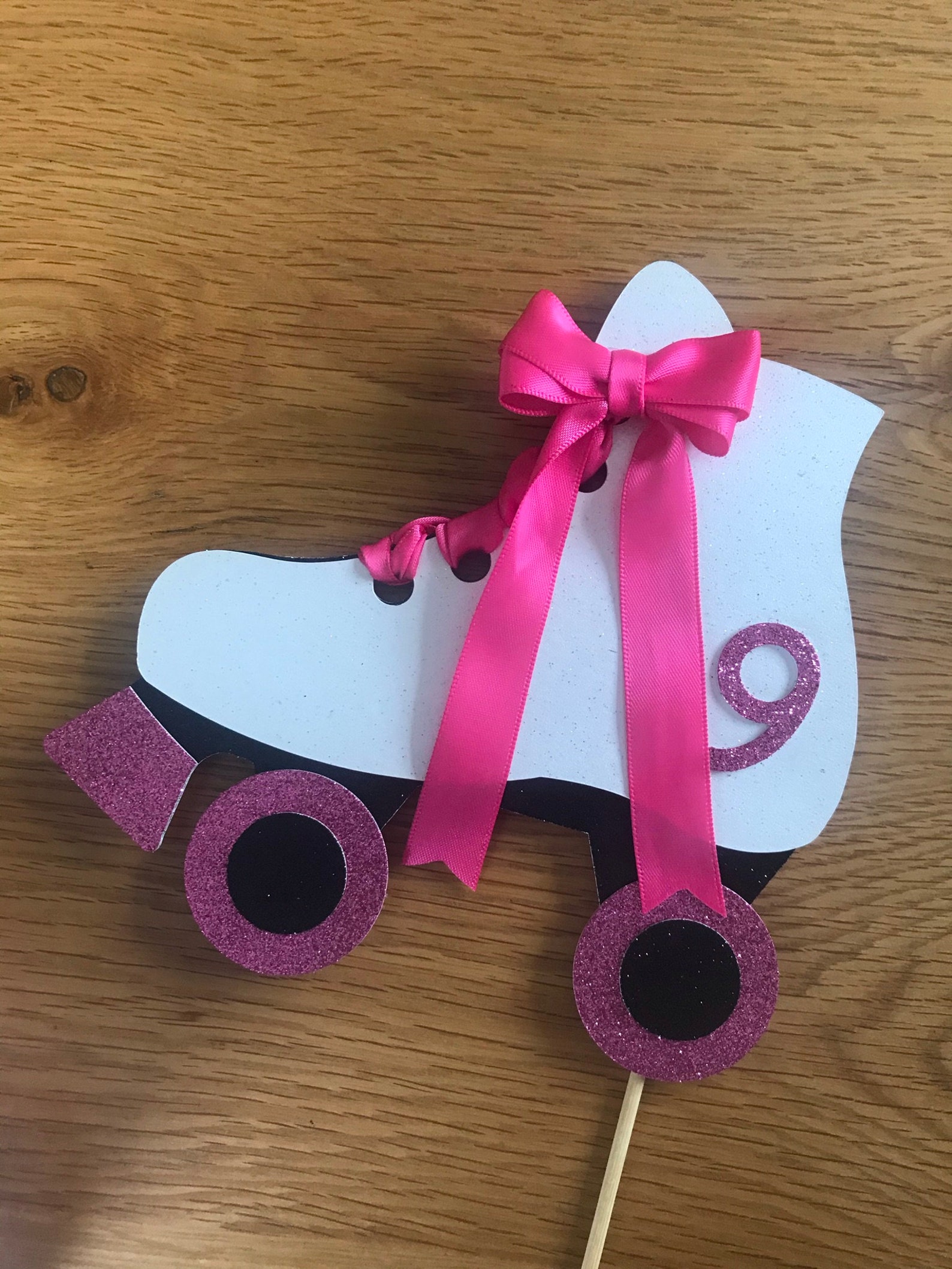 Roller Skate Cake Topper Personalised Roller Skates Cake Etsy