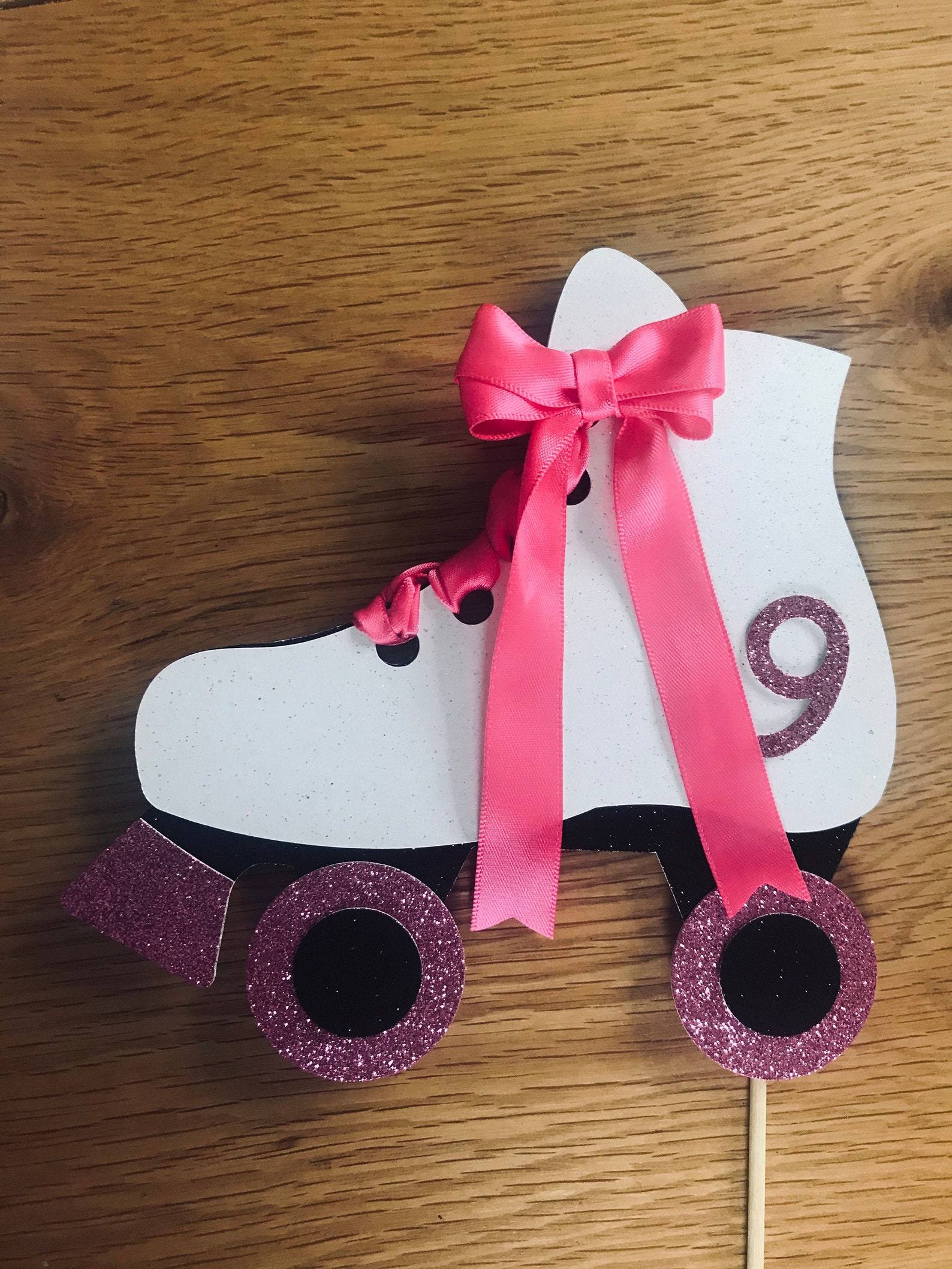 Roller Skate Cake Topper Personalised Roller Skates Cake Etsy