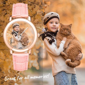Personalized Custom Photo Watch With Your Picture / Message Unique Gift Watch for Women Even With Your Pet Great For All Memories-v2