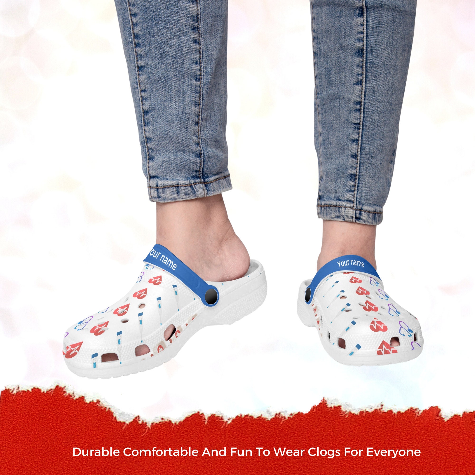 Custom Bling Adult Crocs – Nursing at Your Fingertips