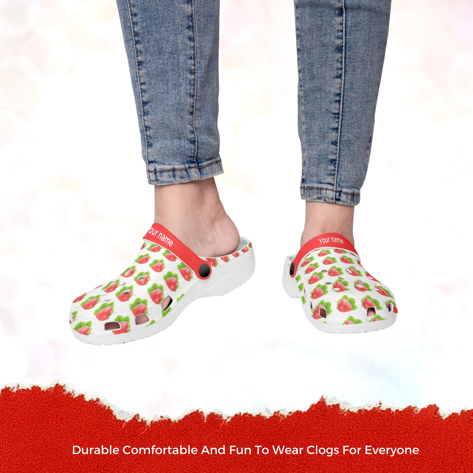 Strawberry Clogs Etsy Ireland