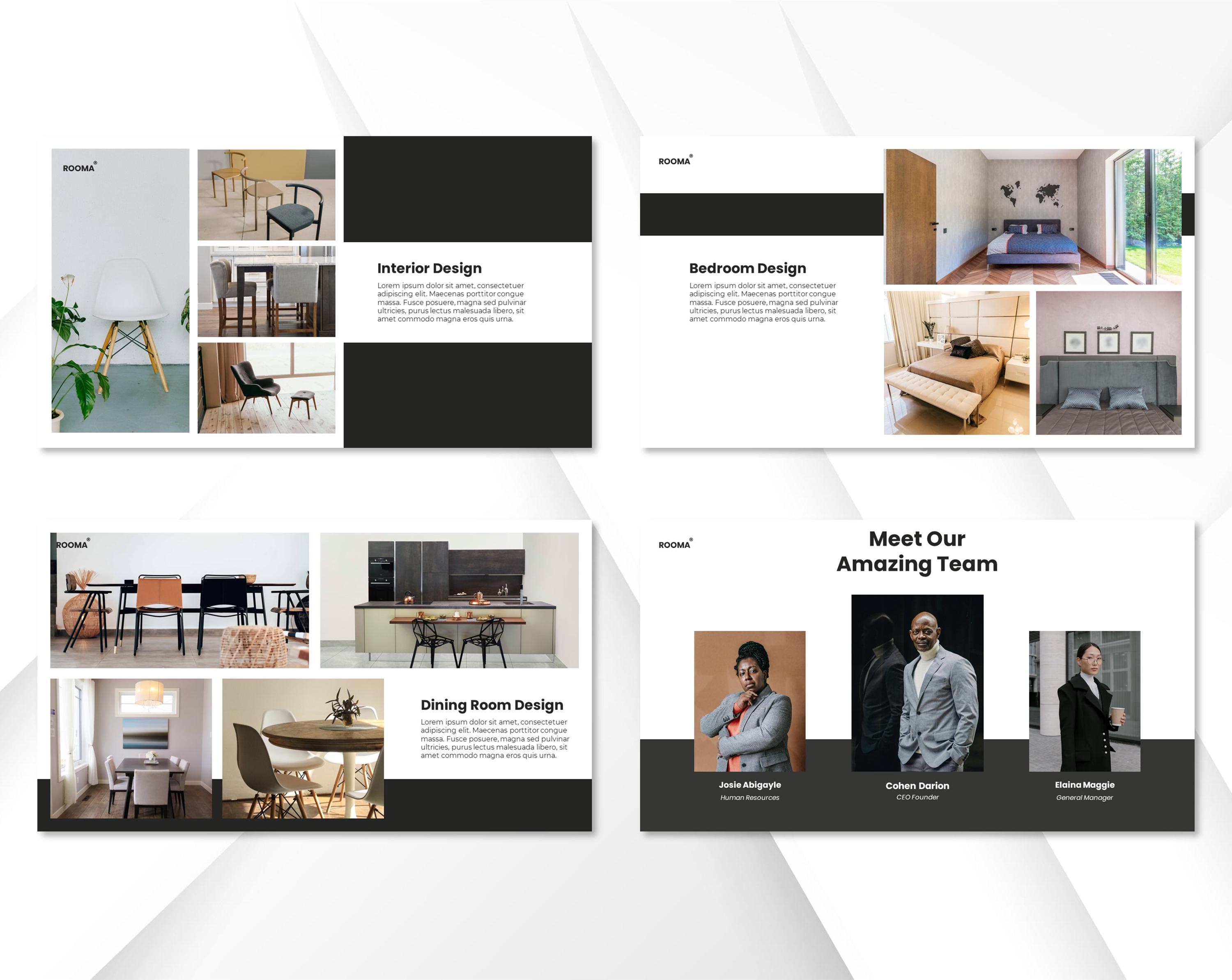 30 Slide Unique Furniture Presentation Template Creative - Etsy