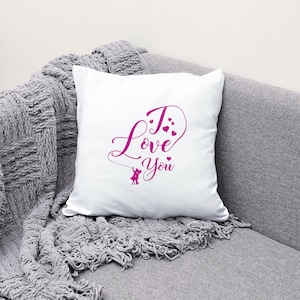 Je t'aime SVG | Fichier de coupe SVG Saint-Valentin, Clipart amour pour Cricut, conception d'autocollants bien-aimés, cadeau parfait pour petite amie