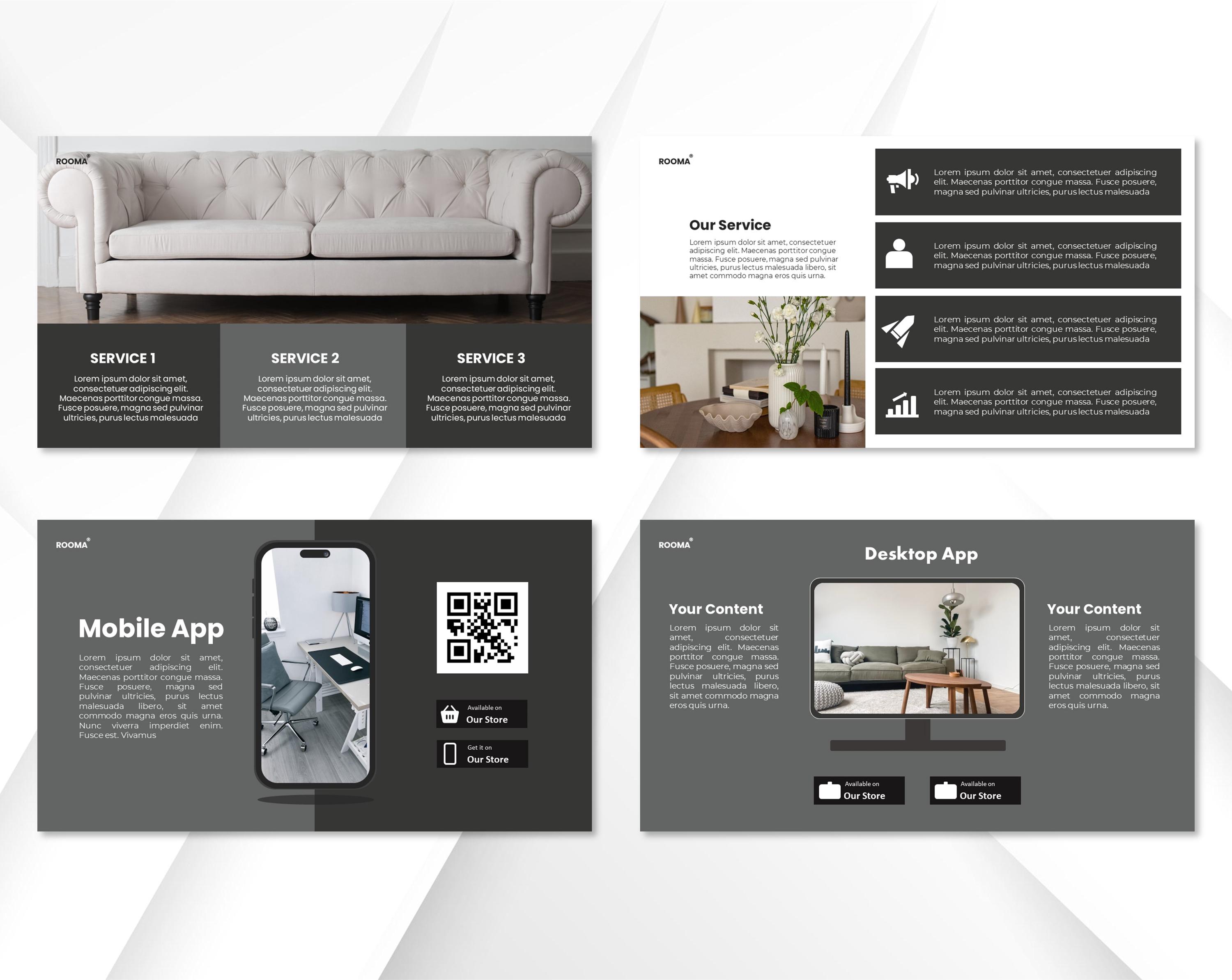 30 Slide Unique Furniture Presentation Template Creative - Etsy